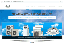 Tablet Screenshot of airwin-aircon.com
